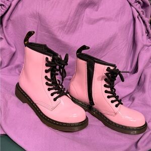 Dr. Martens Pink Lace-Up Boots